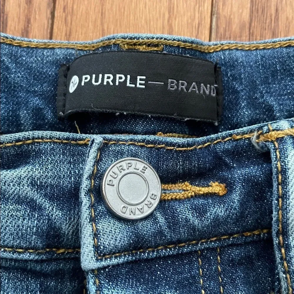 Purple Brand Paint Splatter Style No. P002 Skinny Jeans Sz 30